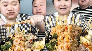 ASMR Chinese Eating Spicy Food Challenge #ASMR #ASMRMUKBANG #SPICYFOOD #EATINGSHOW #MUKBANG