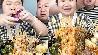 ASMR Chinese Eating Spicy Food Challenge #ASMR #ASMRMUKBANG #SPICYFOOD #EATINGSHOW #MUKBANG