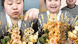 ASMR Chinese Eating Spicy Food Challenge #ASMR #ASMRMUKBANG #SPICYFOOD #EATINGSHOW #MUKBANG