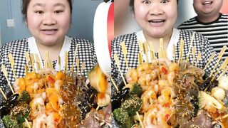 ASMR Chinese Eating Spicy Food Challenge #ASMR #ASMRMUKBANG #SPICYFOOD #EATINGSHOW #MUKBANG