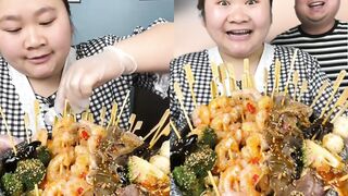 ASMR Chinese Eating Spicy Food Challenge #ASMR #ASMRMUKBANG #SPICYFOOD #EATINGSHOW #MUKBANG