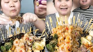 ASMR Chinese Eating Spicy Food Challenge #ASMR #ASMRMUKBANG #SPICYFOOD #EATINGSHOW #MUKBANG