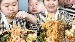 ASMR Chinese Eating Spicy Food Challenge #ASMR #ASMRMUKBANG #SPICYFOOD #EATINGSHOW #MUKBANG