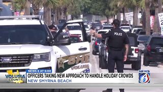 Police take zero-tolerance approach to New Smyrna Beach holiday crowds