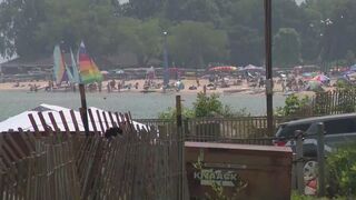 A few Chicago area beaches were closed on Fourth of July