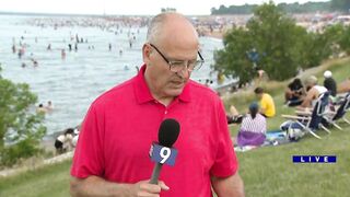 A few Chicago area beaches were closed on Fourth of July