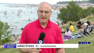 A few Chicago area beaches were closed on Fourth of July