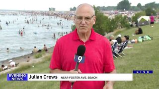 A few Chicago area beaches were closed on Fourth of July