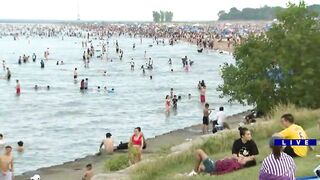 A few Chicago area beaches were closed on Fourth of July