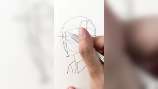 Anime-Style Sketching ASMR with Staedtler 0.3mm HB Mechanical Pencil