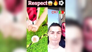 Cristiano Ronaldo Reacts ⚽???? #ronaldo #messi #neymar #respect #tiktok #shorts #football #soccer