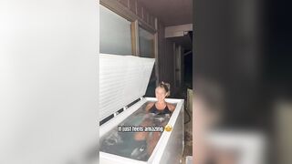 The end ????????????‍♀️ #icequeen #couple #icebath #ice #coldplunge #queen #shorts #challenge