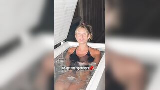 The end ????????????‍♀️ #icequeen #couple #icebath #ice #coldplunge #queen #shorts #challenge