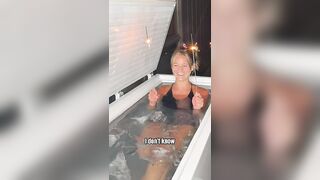 The end ????????????‍♀️ #icequeen #couple #icebath #ice #coldplunge #queen #shorts #challenge