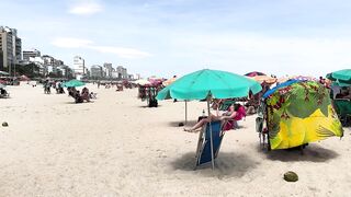 ???????? Hot day at Ipanema beach Brazil | beach walk 4k