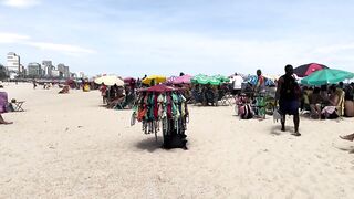 ???????? Hot day at Ipanema beach Brazil | beach walk 4k