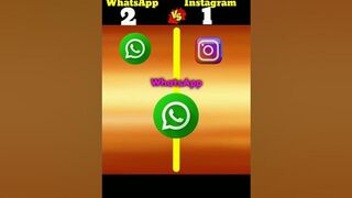 WhatsApp vs Instagram ????????@pandeyfacts @BrainXMania #shorts #viral