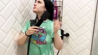 Dry Vs Wet Try On haul See through Try On Haul Shower with me1080P HD