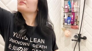 Dry Vs Wet Try On haul See through Try On Haul Shower with me1080P HD