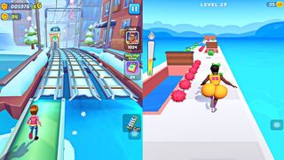 Subway Princess Runner vs Twerk Gym Game - Latest Android/iOS Gameplay HD