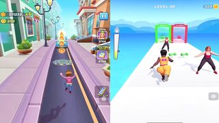 Subway Princess Runner vs Twerk Gym Game - Latest Android/iOS Gameplay HD