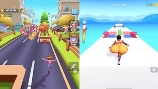 Subway Princess Runner vs Twerk Gym Game - Latest Android/iOS Gameplay HD