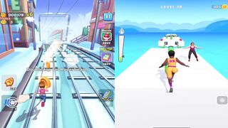 Subway Princess Runner vs Twerk Gym Game - Latest Android/iOS Gameplay HD