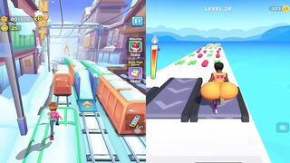 Subway Princess Runner vs Twerk Gym Game - Latest Android/iOS Gameplay HD