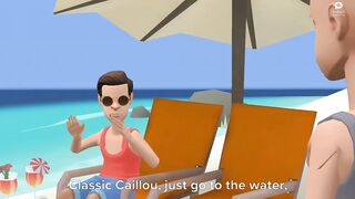 Classic Caillou Misbehaves At The Beach / Grounded