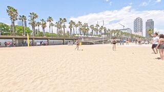 ???? Best Beaches in Spain - Barceloneta Beach walk June 2023 Spain #beachwalk