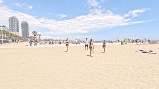 ???? Best Beaches in Spain - Barceloneta Beach walk June 2023 Spain #beachwalk