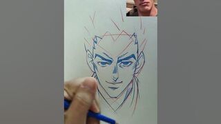 Drawing Kira Yoshikage from Jo Jo #anime #jojo #drawsoeasyanime #easyanimesketch #animesketch