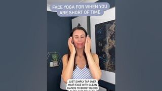 Short on Time? Try This Face Yoga #faceyogaexpert #faceyogaexercise #facialmassage #naturalfacelift