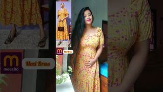 Meesho Maxi Dress Try On haul ???? #shorts #minivlog #bengalivlog #onlineshopping #dress #meesho