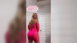 Fashionnova Hot Pink Cut Out Stretch Dress Try On Haul Barbie Style Lovable Curves