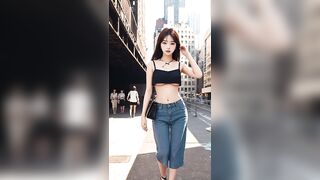 Lingerie Looks - Newyork Travel | 란제리룩 입고 뉴욕여행 하기