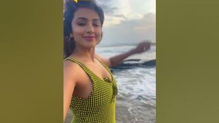 tejaswimadivada Looking so gorgeous In Beach #ytshorts #youtubeshorts #teluguedition