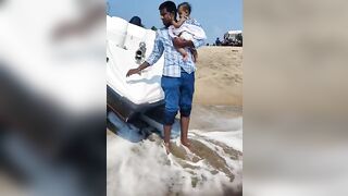 Minivlog#87???? Papukutty's 1st Beach Jul 13,2023 #shorts #diml #minivlog #shortsfeed #chavakkadbeach