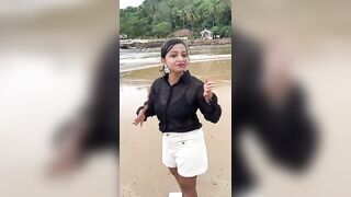 Goa wale Baga Beach pe ????️ #shorts #goa #beach