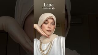 Latte makeup ☕️ / gaziza.mn Instagram #trending #video #viral #ytshorts #makeup #art #look #lips