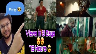 Jawan Trailer Views in 72 Hours | Jawan Prevue Views Record | Jawan Prevue Total Likes in 3 Days |