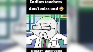 Celebrity Indian Teachers anime fan | Angry Prash #anime #animation #shorts