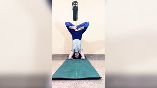 How long can you hold the yoga pose challenge #shorts #yoga #challenge #ytshorts