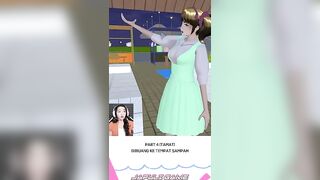 Yoga nangis terus jadi dibuang ke tempat sampah #sakuraschoolsimulator #shorts