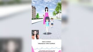 Yoga nangis terus jadi dibuang ke tempat sampah #sakuraschoolsimulator #shorts