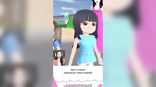 Yoga nangis terus jadi dibuang ke tempat sampah #sakuraschoolsimulator #shorts