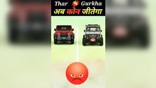 Mahindra thar vs force Gurkha #ytshort #vayralshorts #compilation @MRINDIANHACKER @CrazyXYZ