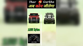 Mahindra thar vs force Gurkha #ytshort #vayralshorts #compilation @MRINDIANHACKER @CrazyXYZ