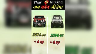 Mahindra thar vs force Gurkha #ytshort #vayralshorts #compilation @MRINDIANHACKER @CrazyXYZ