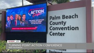 Donald Trump speaks in West Palm Beach as Gov. DeSantis is in Nashhille